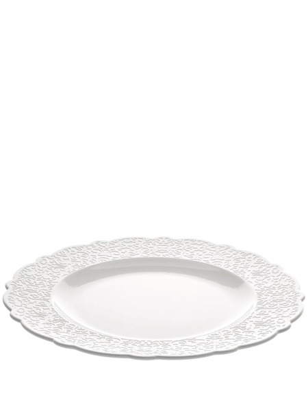  Alessi Textured Round Plate (set Of Four) - White 