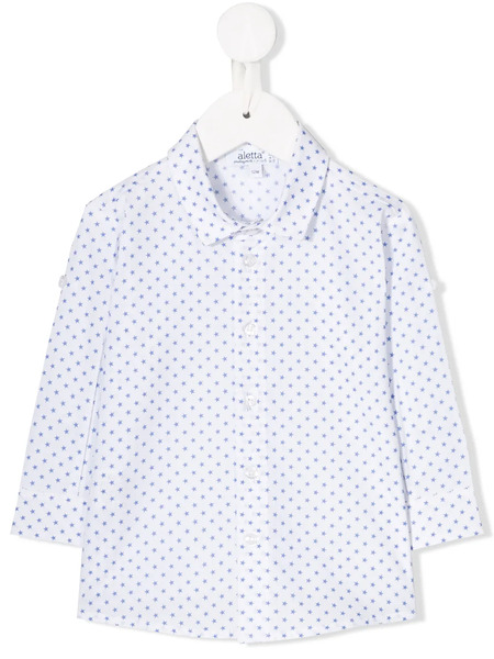  Aletta Star Print Shirt - White 