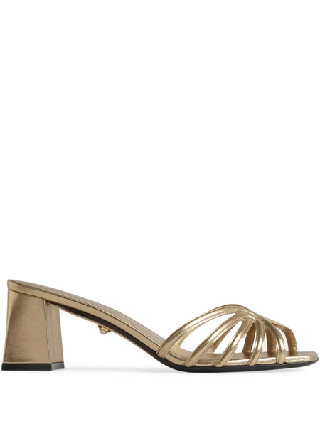  Alevì Leather Sandals - Gold 