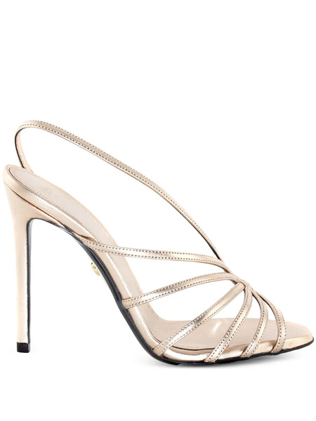  Alevì 120mm Leather Slingback Sandals - Neutrals 