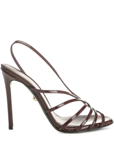  Alevì 110mm Star Slingback Sandals - Brown 