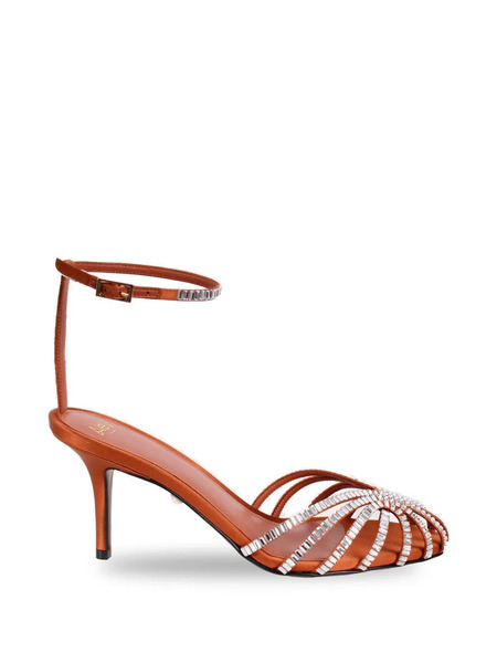  Alevì Penelope 80 Embellished-strap Sandals - Orange 
