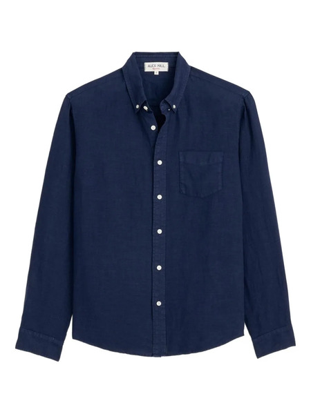  Alex Mill Linen Long-sleeve Shirt - Blue 