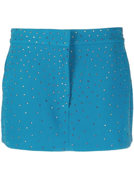  Alex Perry Carling Crystal-embellished Mini Skirt - Blue 