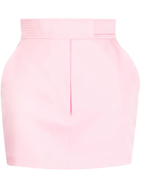  Alex Perry High-waisted Satin-finish Skirt - Pink 
