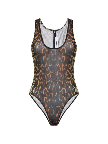  Alex Perry Leopard-print Sleeveless Bodysuit - Neutrals 