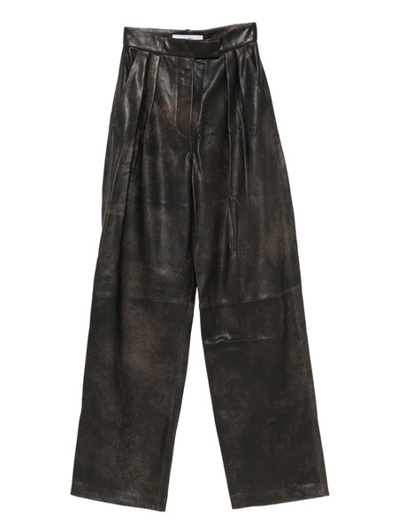  Alex Perry Pleated Trousers - Brown 