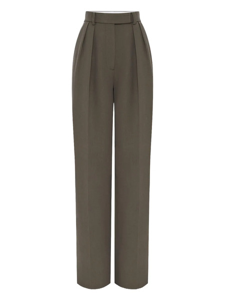  Alex Perry Pleated Trousers - Green 