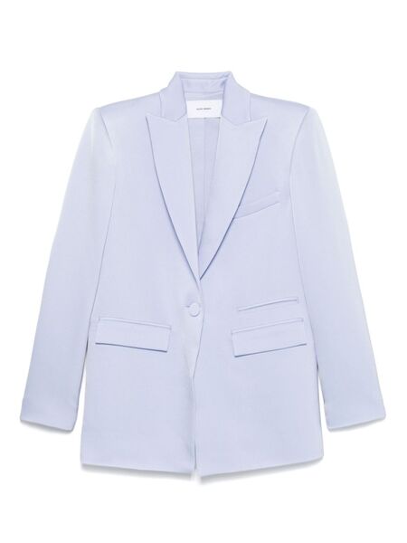  Alex Perry Satin Crepe Blazer - Blue 