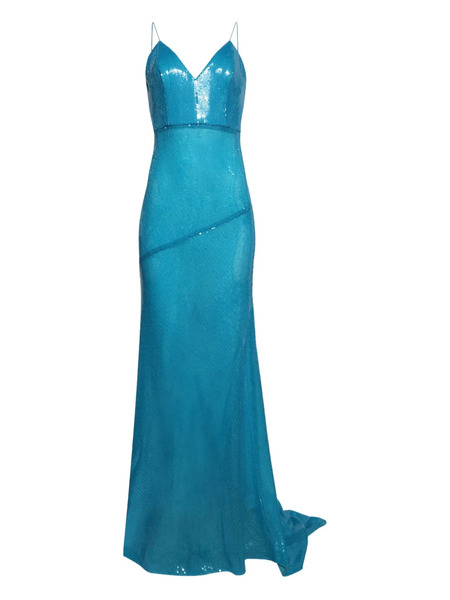  Alex Perry Sequin-embellished Gown - Blue 