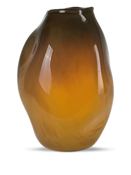  Alexa Lixfeld Meteorite Curved Glass Vase (39cm) - Brown 