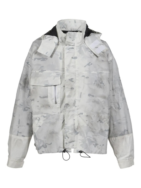  Alexander Digenova Camouflage-print Drawstring Jacket - White 