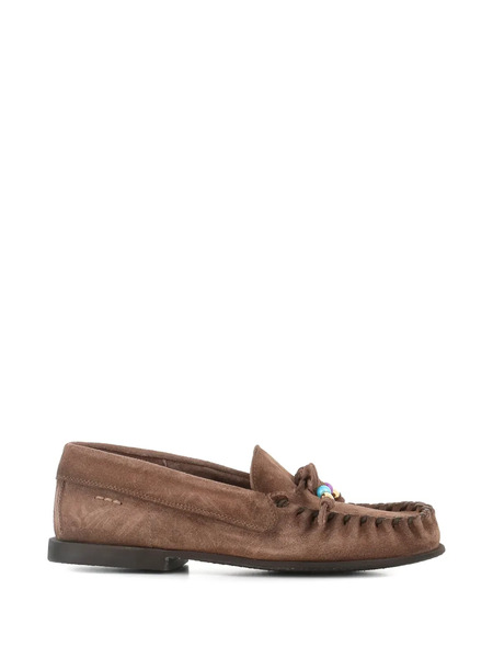  Alexander Hotto Beaded-embellishment Tie Loafers - Brown 