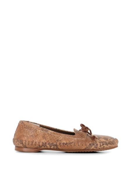  Alexander Hotto Bow Loafers - Brown 
