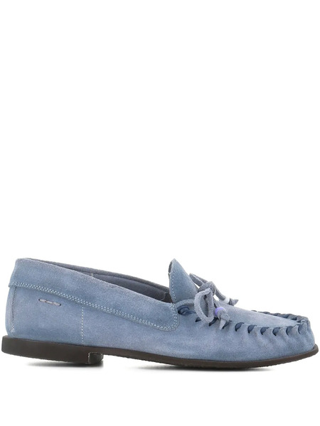  Alexander Hotto Suede Moccasin Loafers - Blue 