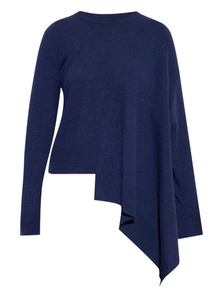  Alexander Mcqueen Asymmetric Cashmere Sweater - Blue 