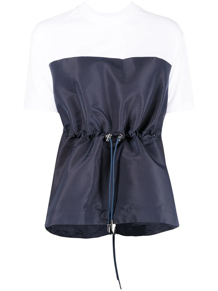  Alexander Mcqueen Asymmetric Drawstring Top - Blue 