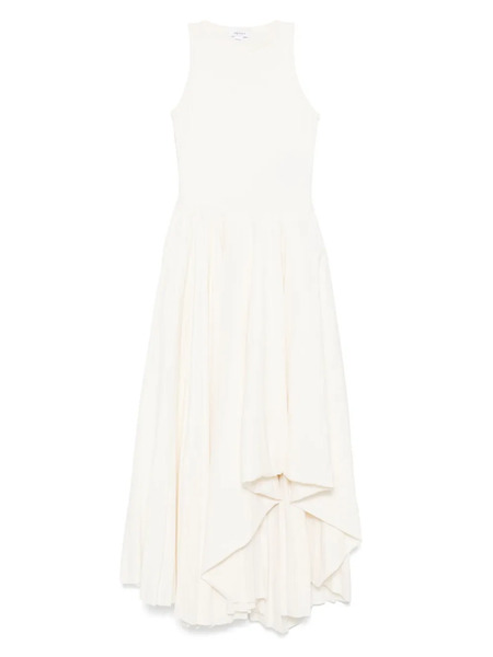  Alexander Mcqueen Asymmetric Midi Dress - Neutrals 