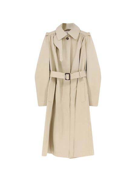  Alexander Mcqueen Belted Coat - Neutrals 