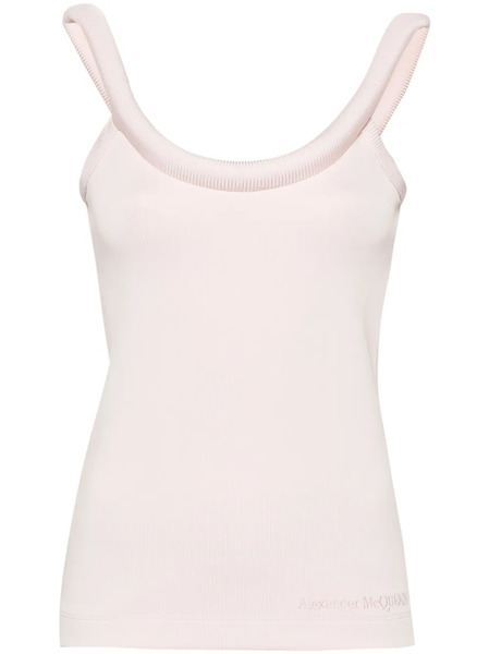  Alexander Mcqueen 3d-detailing Sleeveless Top - Pink 