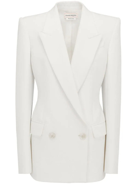  Alexander Mcqueen Double-breasted Blazer - White 