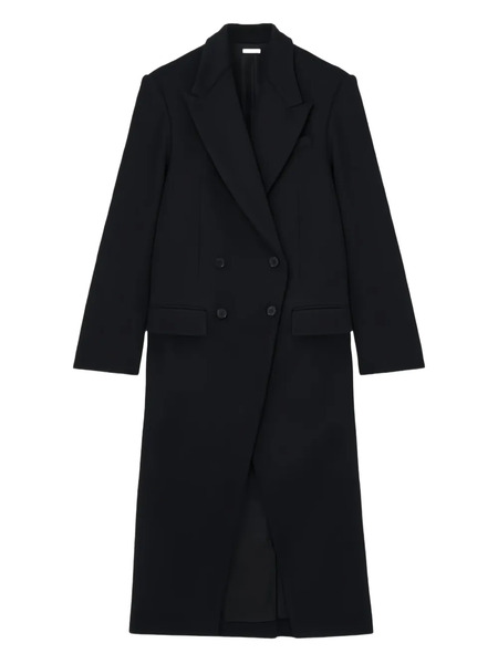  Alexander Mcqueen Double-breasted Flap-pocket Coat - Black 