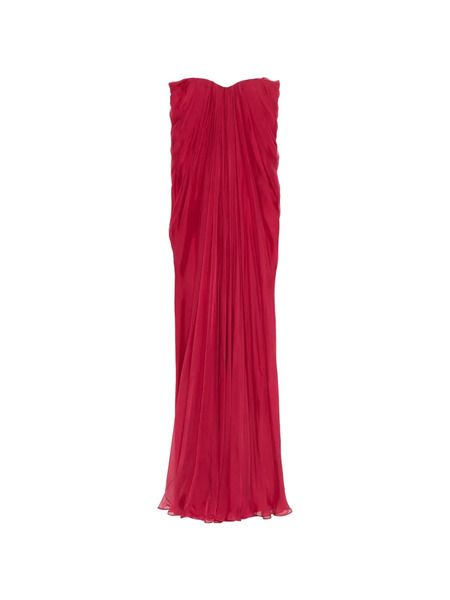  Alexander Mcqueen Draped Maxi Dress - Red 
