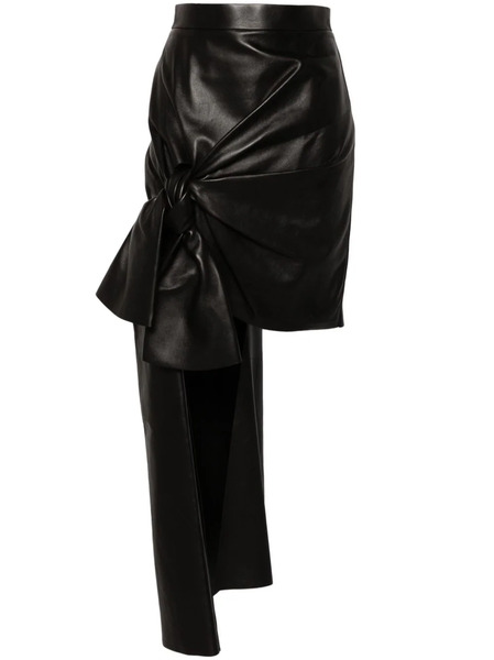  Alexander Mcqueen Draped Mini Skirt - Black 