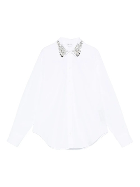  Alexander Mcqueen Embellished-collar Shirt - White 