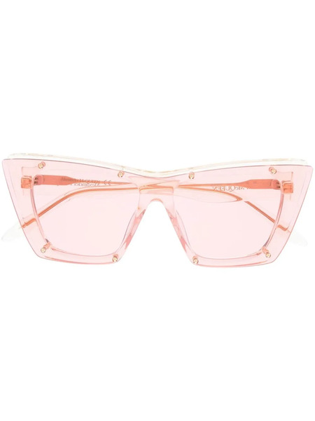  Alexander Mcqueen Eyewear Cat Eye-frame Sunglasses - Yellow 