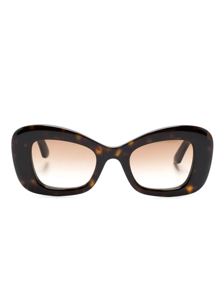  Alexander Mcqueen Eyewear Cat-eye Sunglasses - Brown 