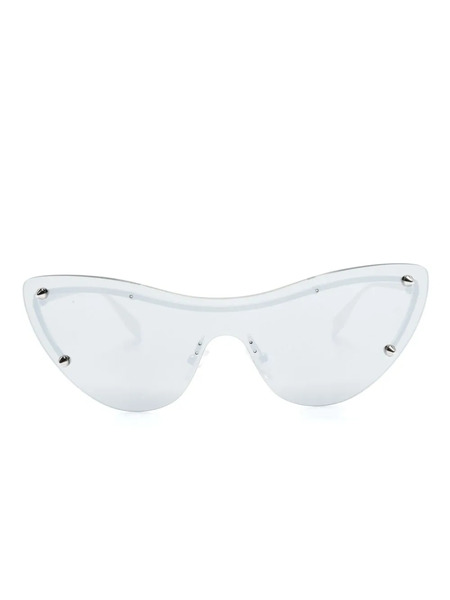  Alexander Mcqueen Eyewear Frameless Tinted Sunglasses - Silver 