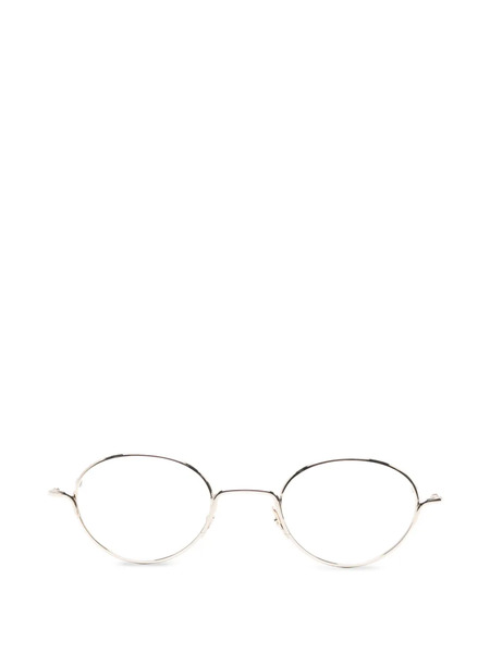  Alexander Mcqueen Eyewear Oval-frame Glasses - Gold 