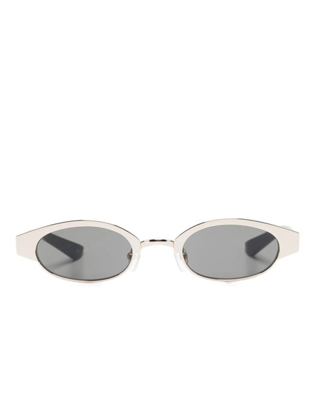  Alexander Mcqueen Eyewear Oval-frame Sunglasses - Gold 