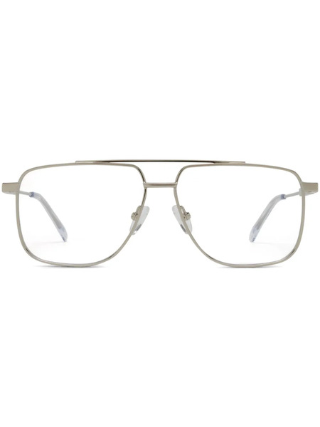 Alexander Mcqueen Eyewear Oversize-frame Glasses - Silver 