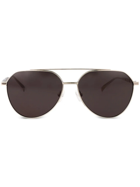  Alexander Mcqueen Eyewear Pilot-frame Sunglasses - Silver 