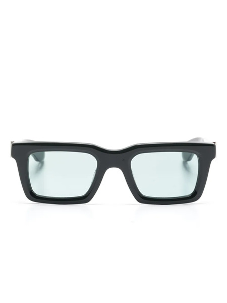  Alexander Mcqueen Eyewear Rectangle-frame Sunglasses - Green 