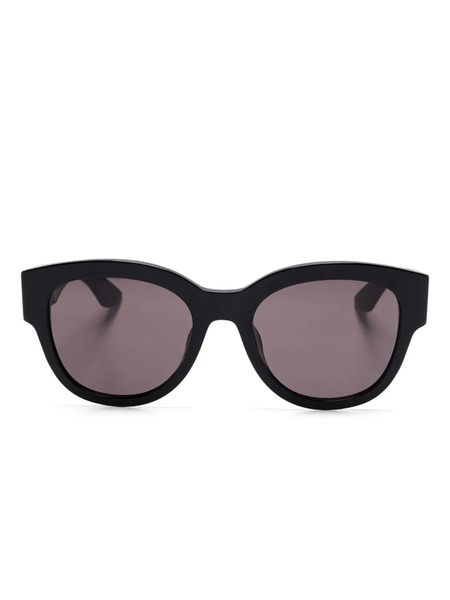  Alexander Mcqueen Eyewear Round-frame Sunglasses - Black 