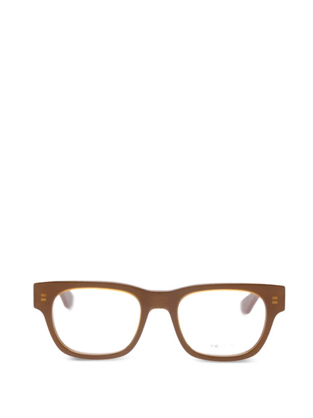  Alexander Mcqueen Eyewear Square-frame Glasses - Brown 