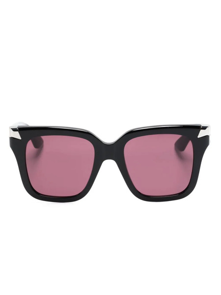  Alexander Mcqueen Eyewear Square-frame Sunglasses - Black 