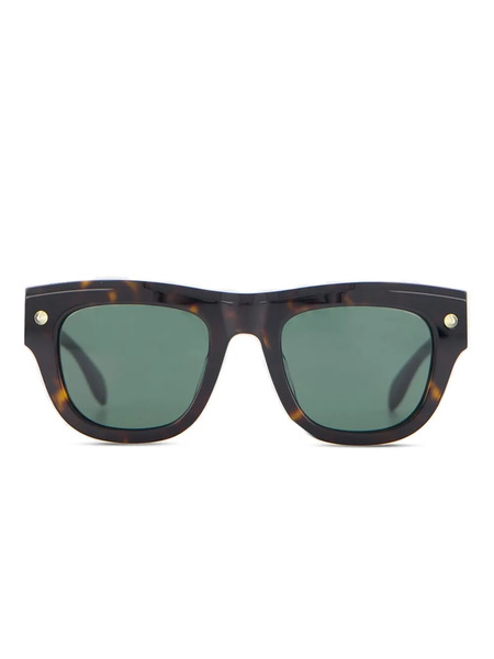  Alexander Mcqueen Eyewear Square Frame Sunglasses - Brown 
