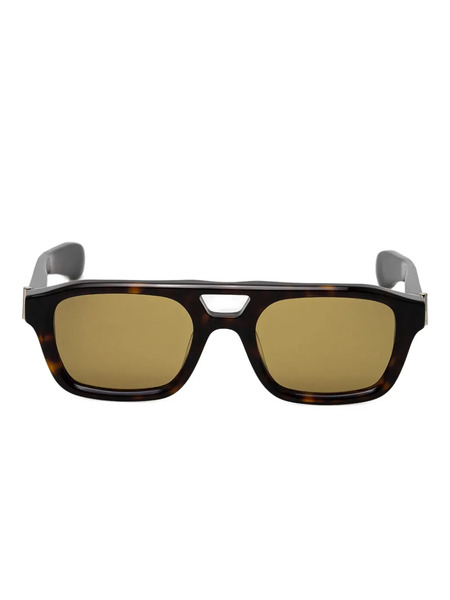  Alexander Mcqueen Eyewear T-bar Square-frame Sunglasses - Brown 