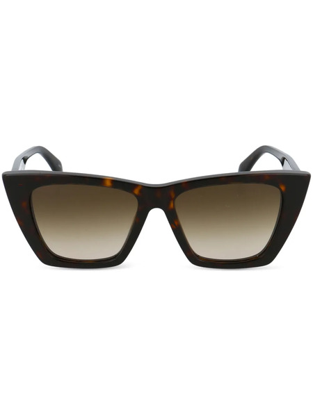  Alexander Mcqueen Eyewear Tortoiseshell Cat-eye Sunglasses - Brown 