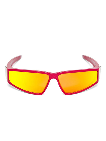  Alexander Mcqueen Eyewear Wrap Sunglasses - Red 