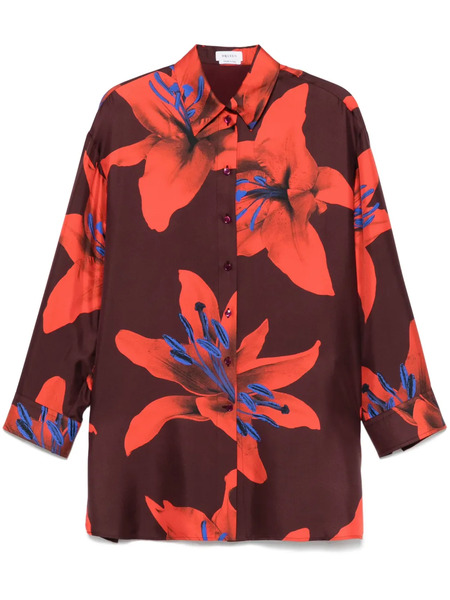  Alexander Mcqueen Floral-print Shirt - Red 