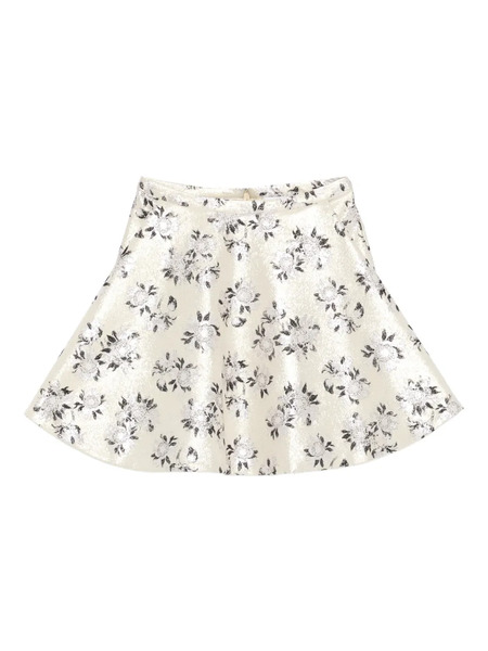  Alexander Mcqueen Floral Skirt - Neutrals 