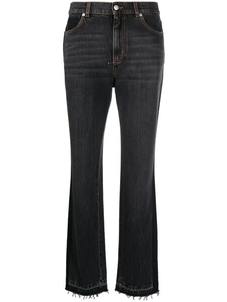  Alexander Mcqueen High-waist Bootcut Jeans - Black 