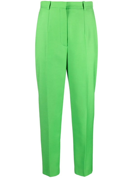  Alexander Mcqueen High-waisted Cropped Trousers - Green 