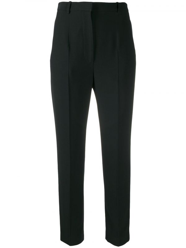  Alexander Mcqueen High-waisted Tailored Trousers - Black 