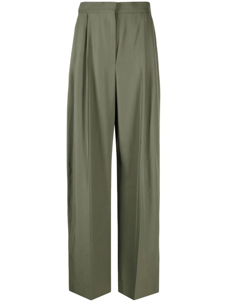  Alexander Mcqueen High-waisted Tailored Trousers - Green 